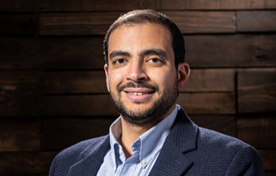 Dr. Ahmed Abdelaty poses for a photo portrait.