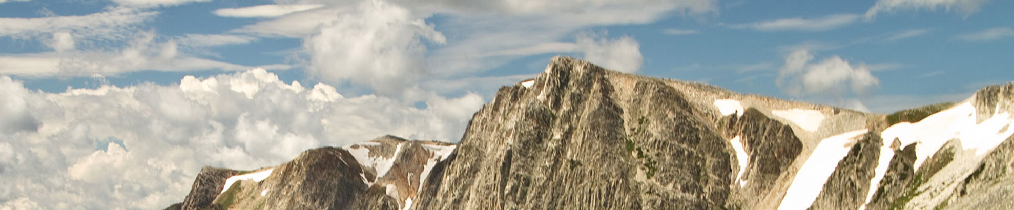 Snowy Range Mountains with blue sky