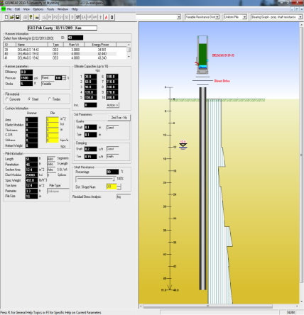 Wave Equation Program charts and interface