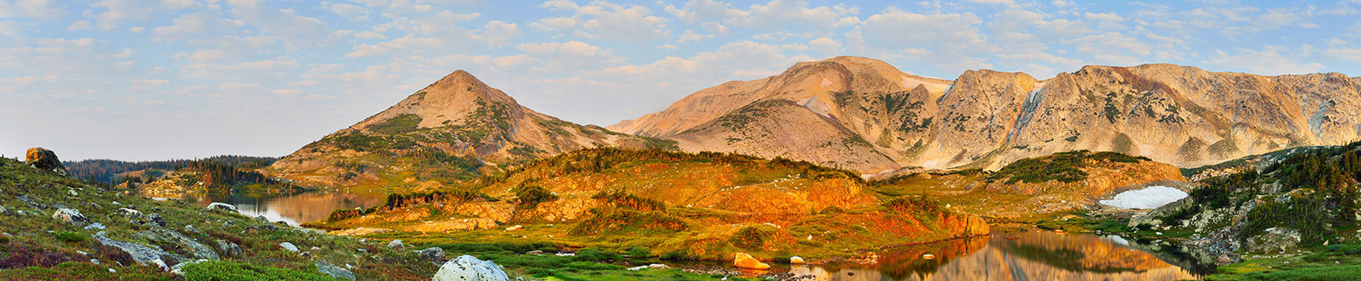 Snowy Range mountains with ponds