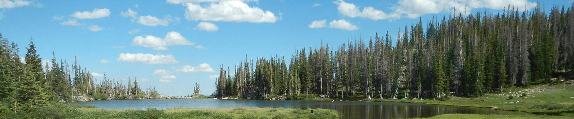 High mountain lake