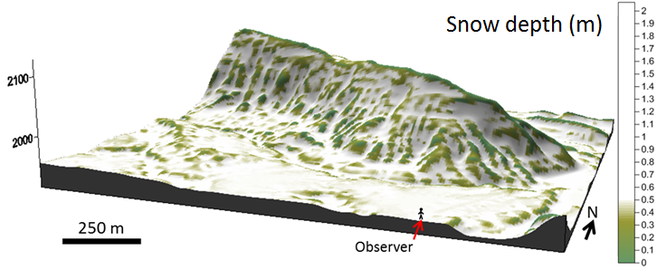 Snow depth image