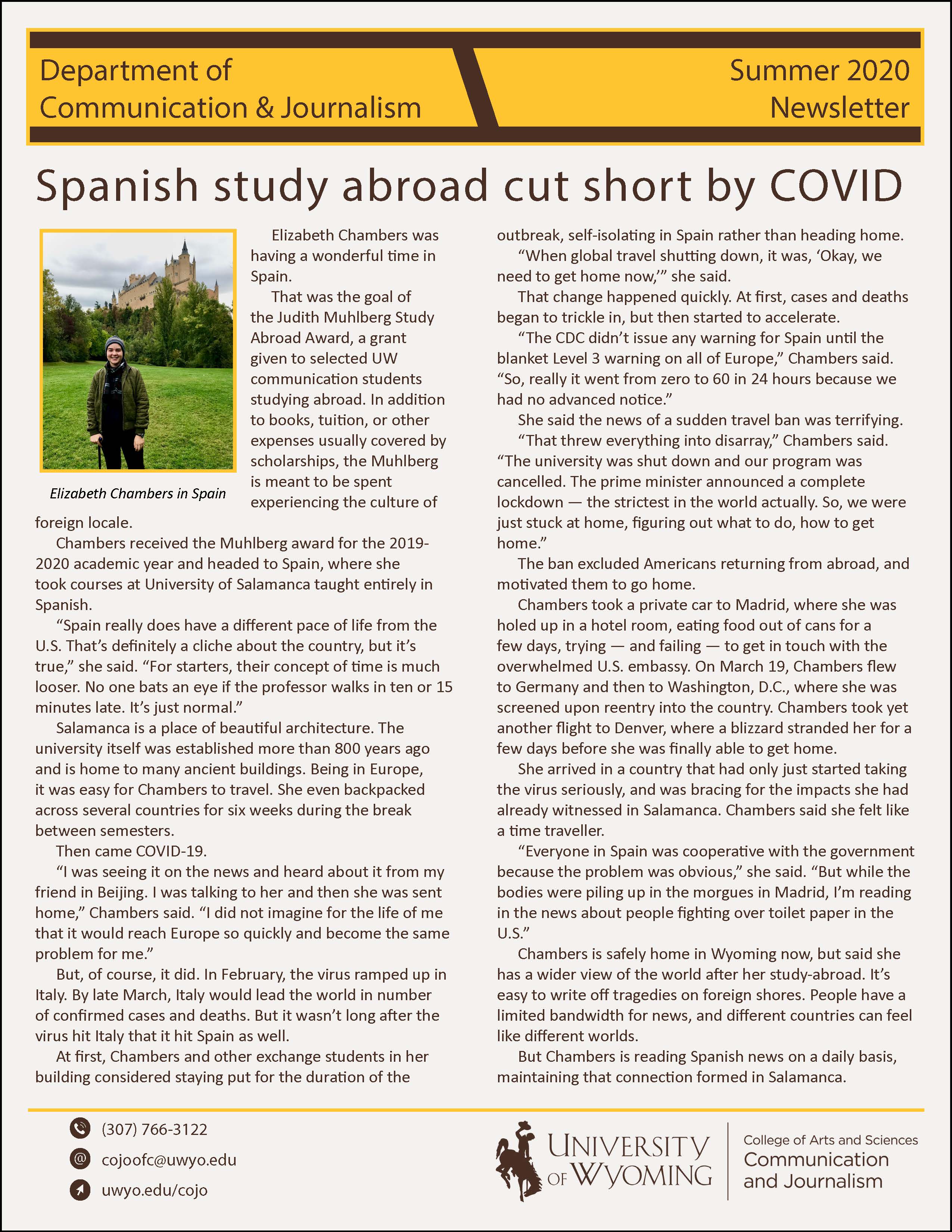COJO Newsletter Summer 2020