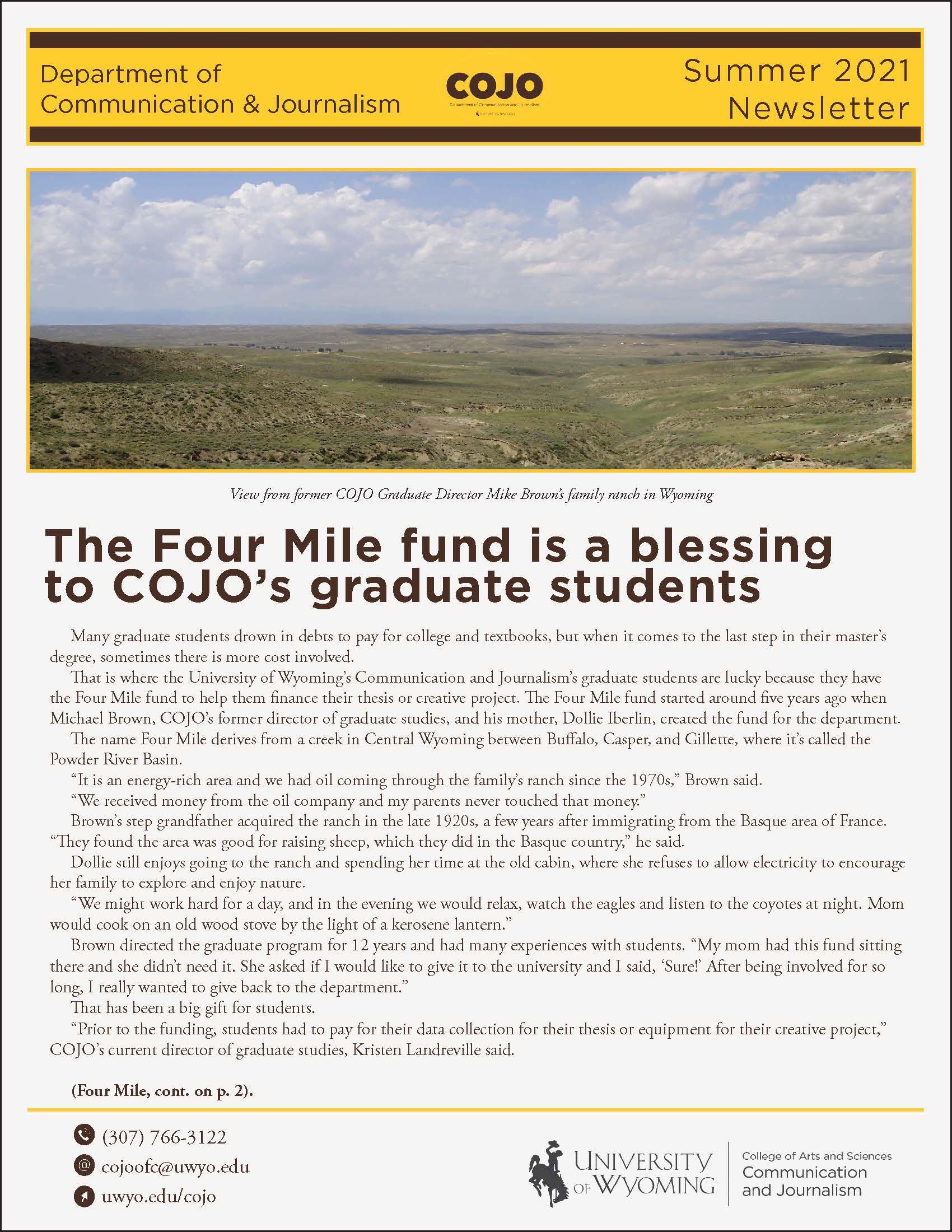 COJO Newsletter Summer 2021