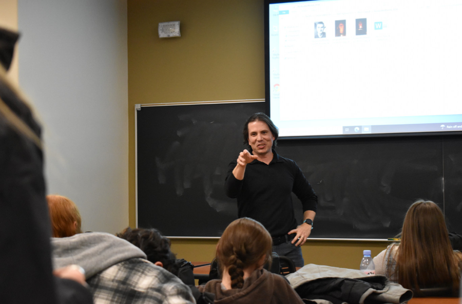 Shane in classroom