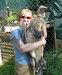 Chelsea Biondolillo with bird