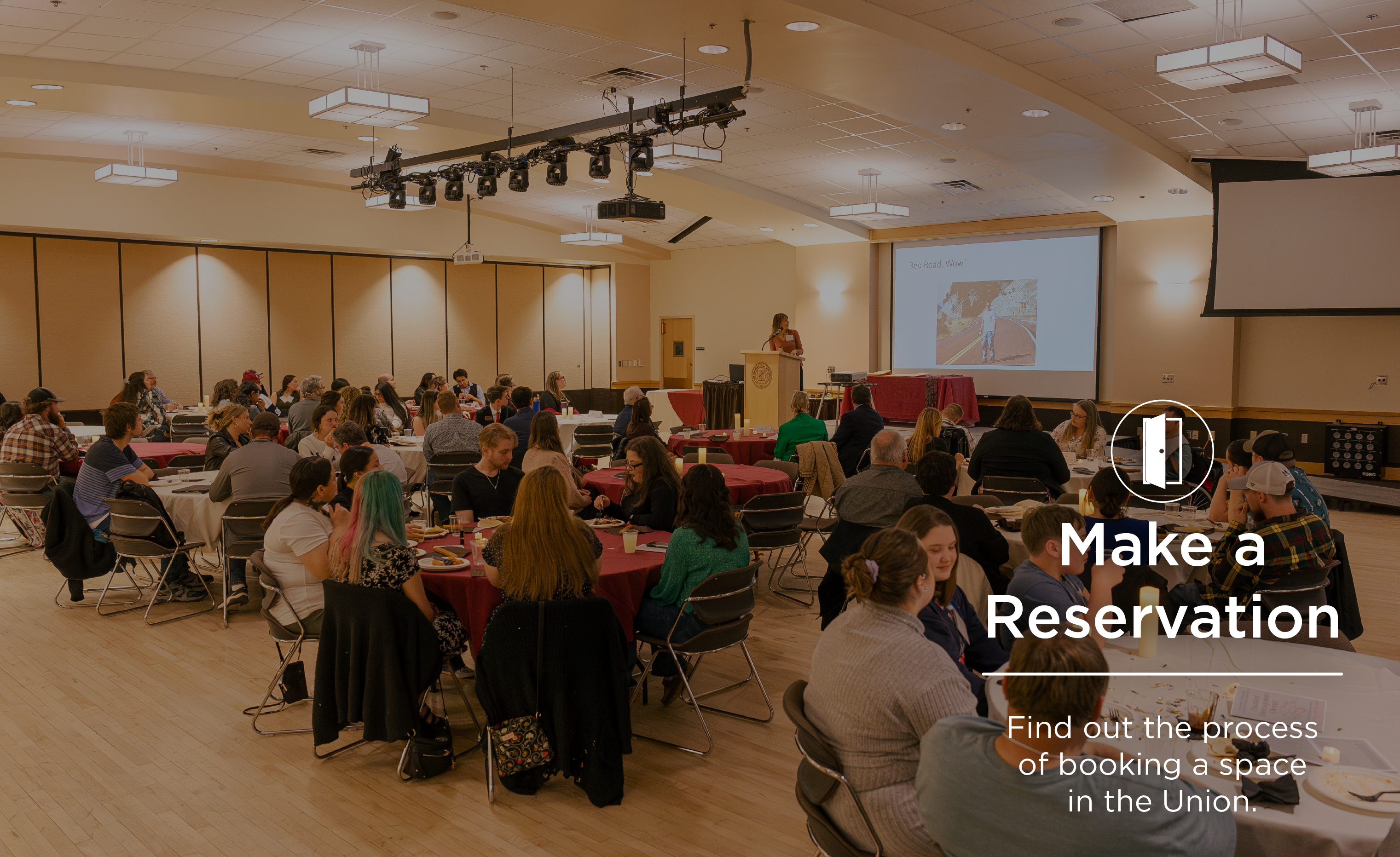 Make a Reservation Find out the process of booking a space in the Union.