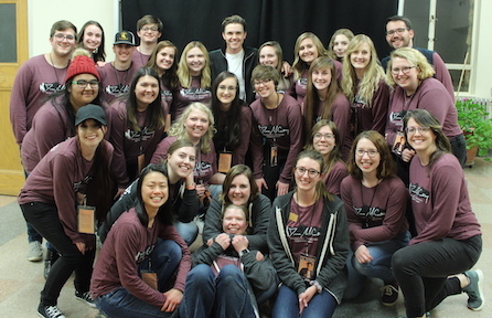 Students meeting Jesse McCartney