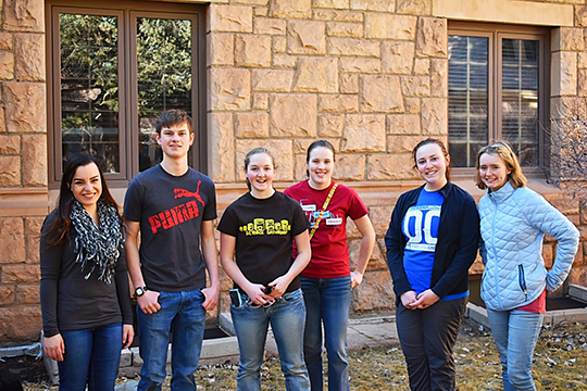 Students working a service saturday