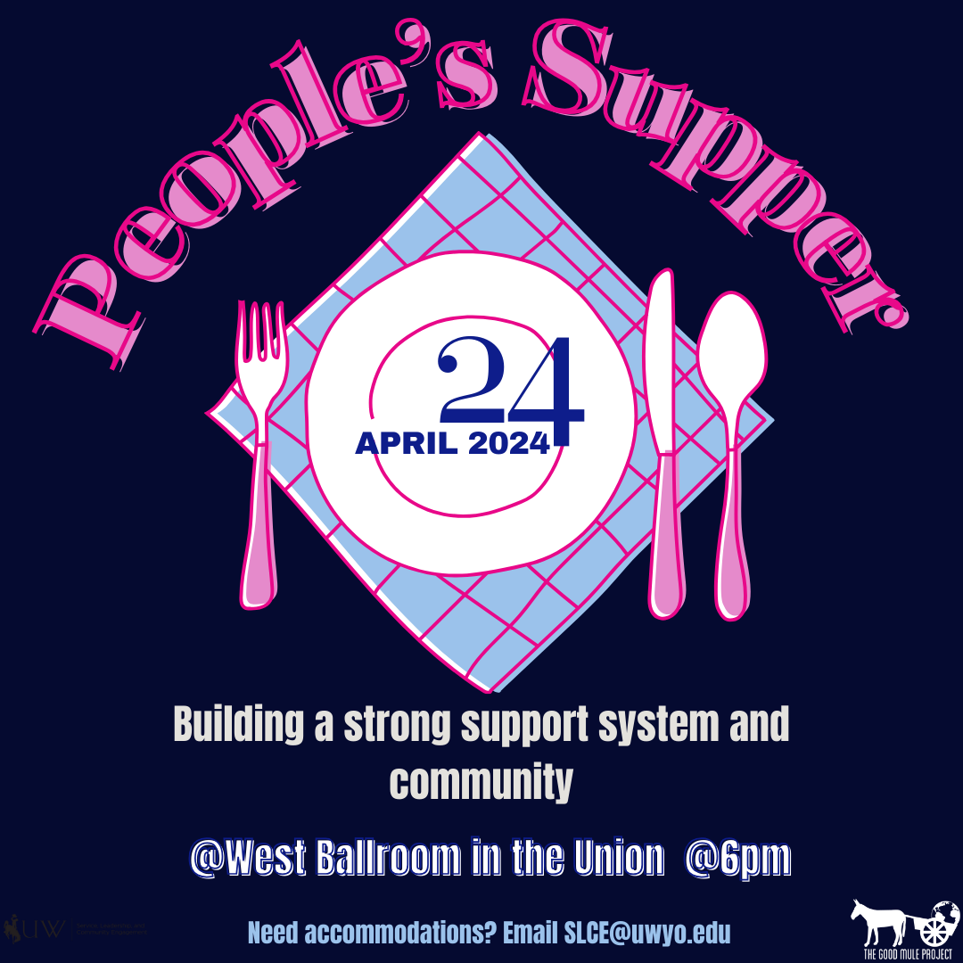 People's Supper April 24, 2024 | Building a strong support system and community @ west ballroom in the union @ 6 PM