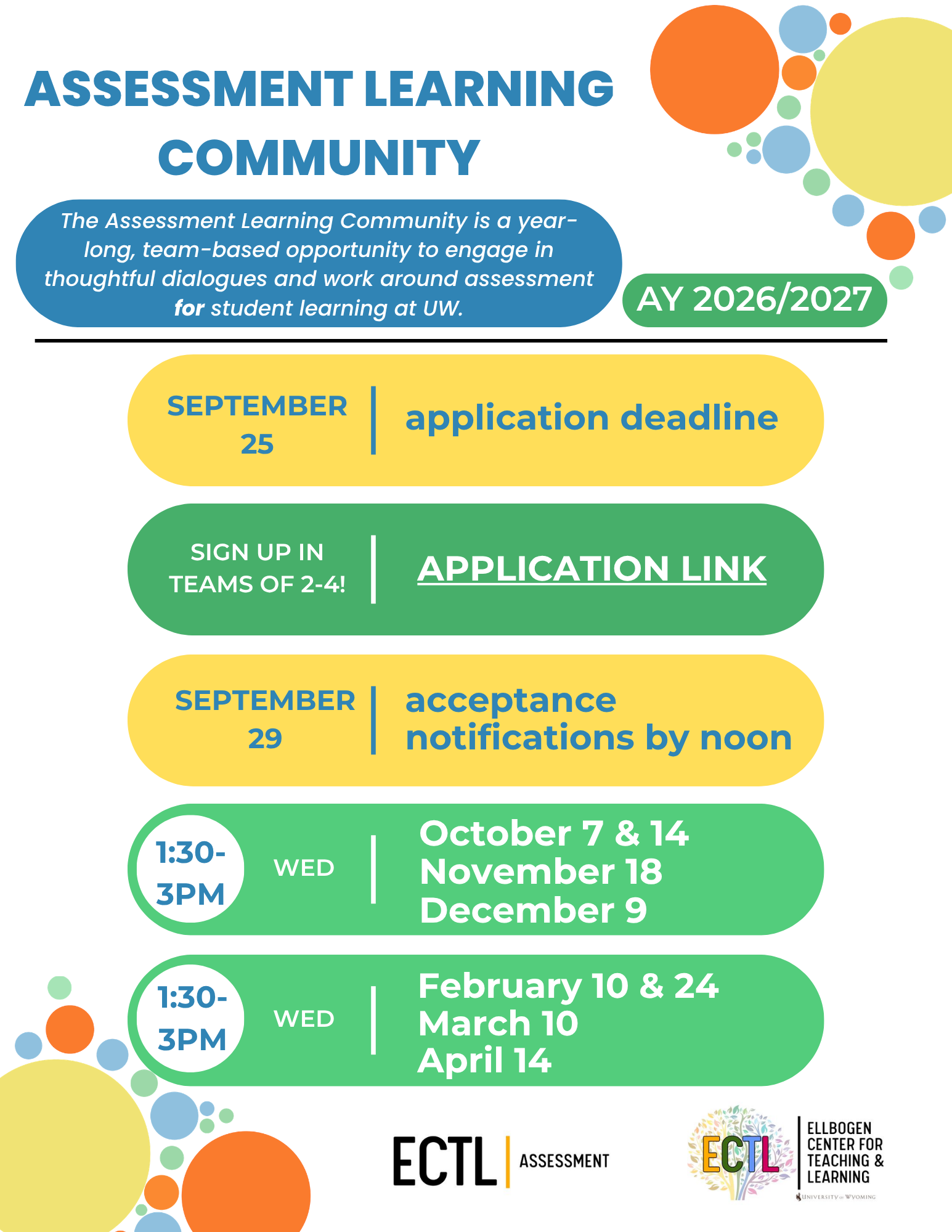 Assessment Learning Community Flyer