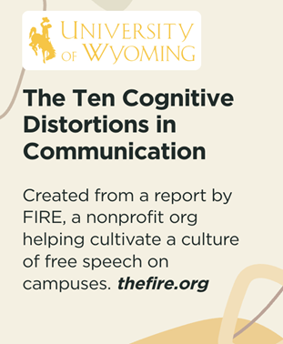 Ten cognitive distortions trail bite logo