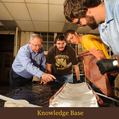 UW students working in a lab with instructor