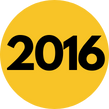 2016 over yellow circle
