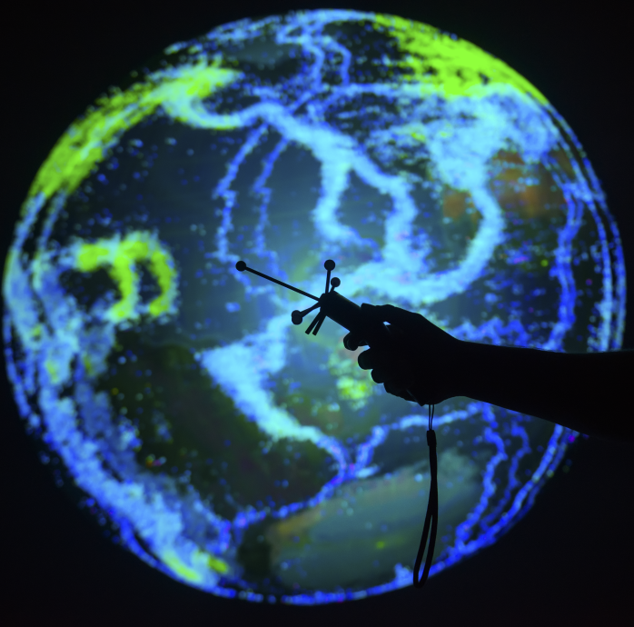 Hologram of a globe