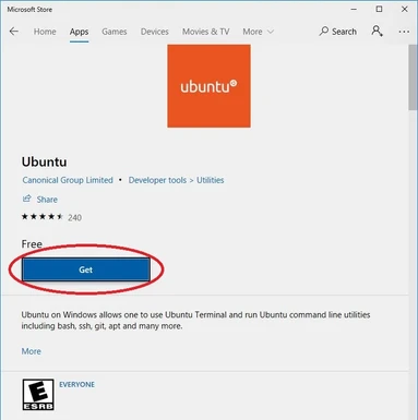 Store page for Ubuntu