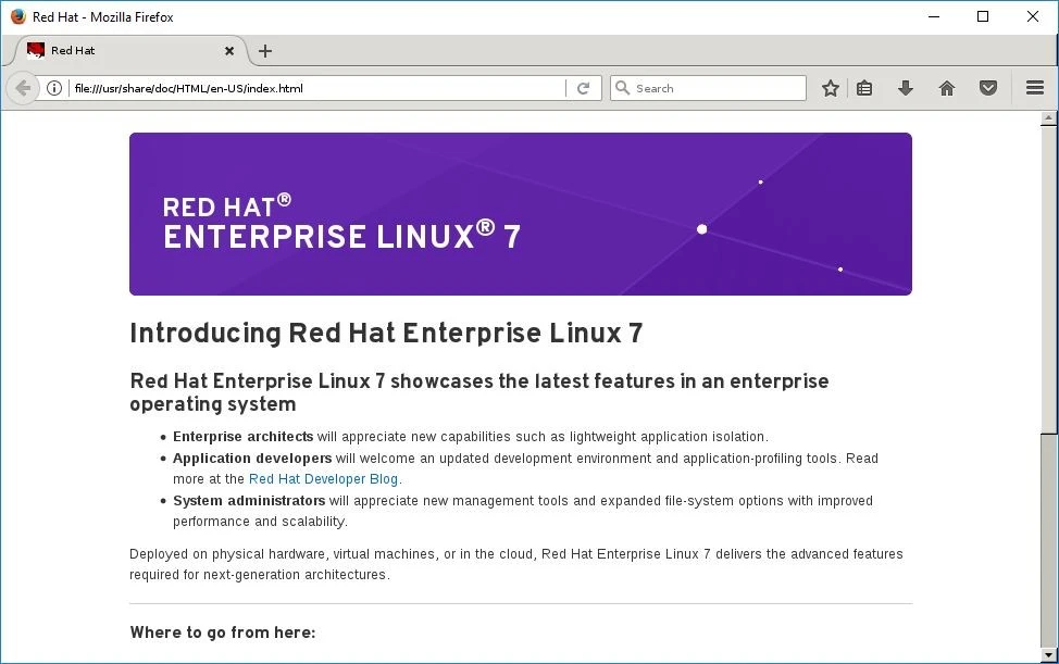 Firefox webpage