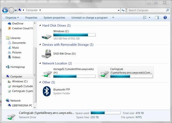 Image of different window's hard drives.