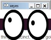 Xeyes pop-up window