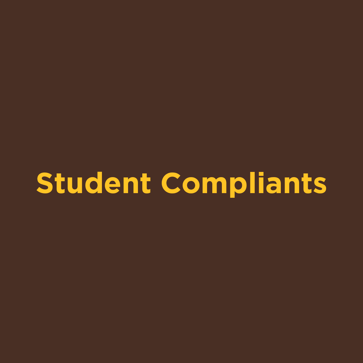 student complaint link