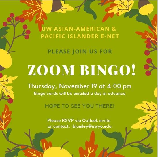 Zoom Bingo Invitation