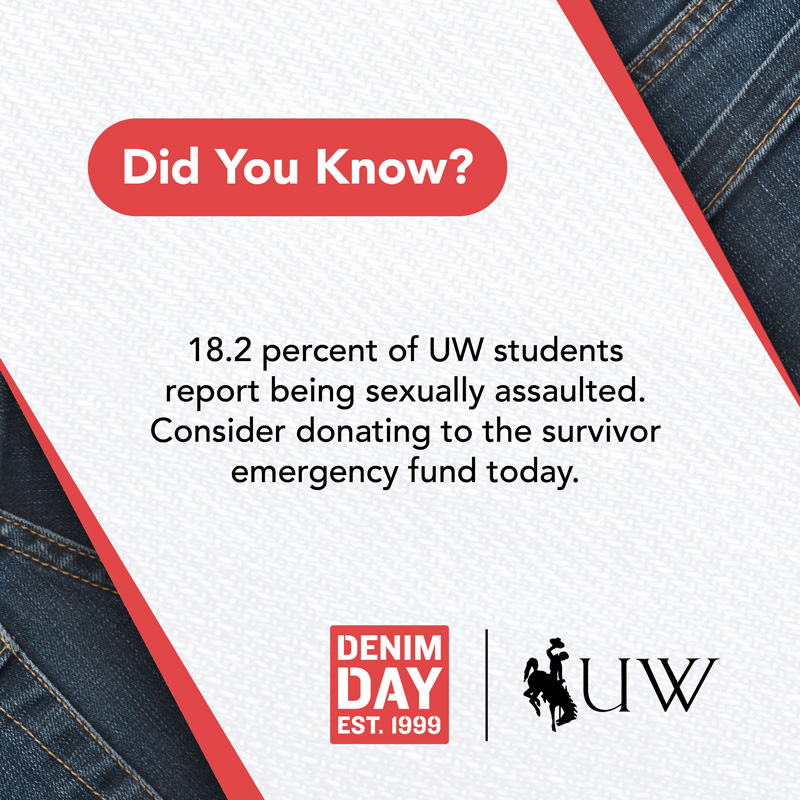 Did you know? 18.2 percent of UW students report being sexually assaulted. Consider donating to the survivor emergency fund today.