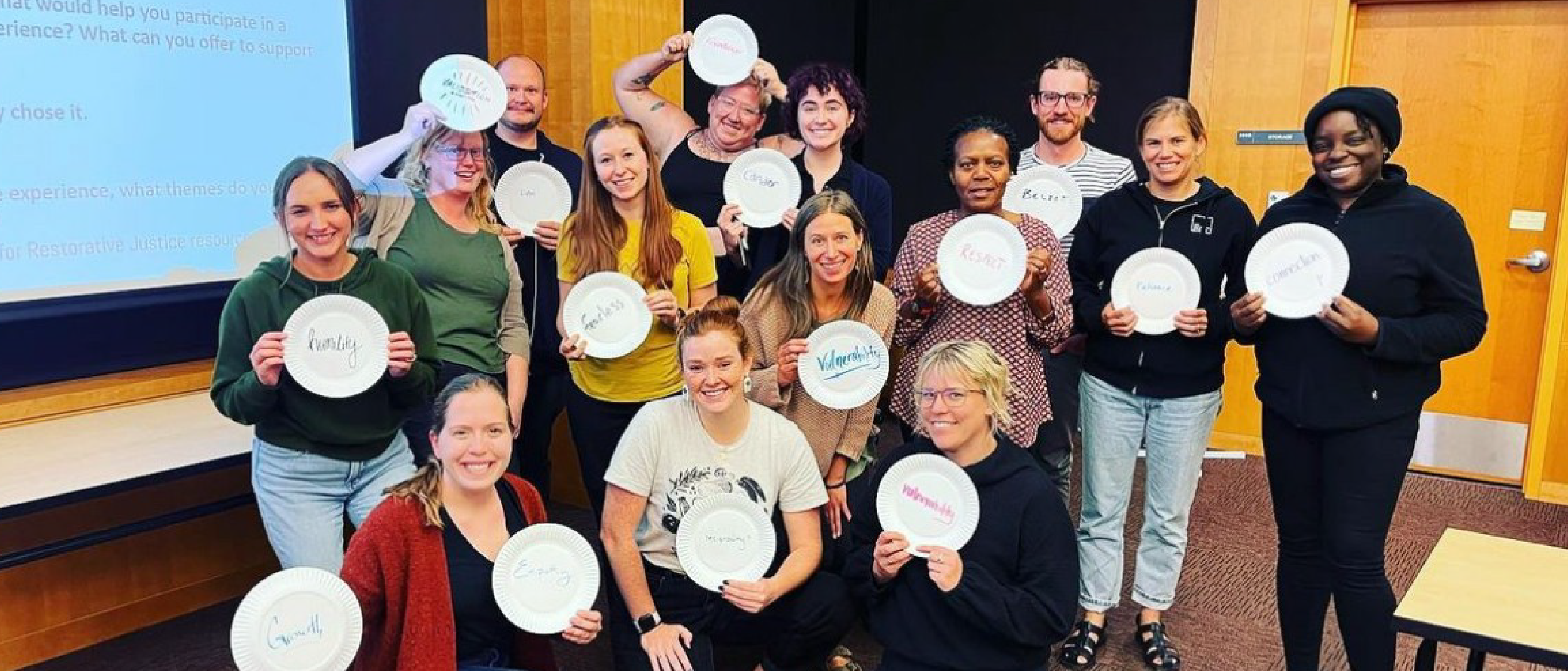 Restorative Justice Participants after a program meeting