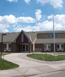 Front of the ECEC building.