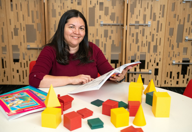 teacher working on planning a lesson