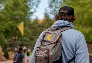 UW Student with Backpack