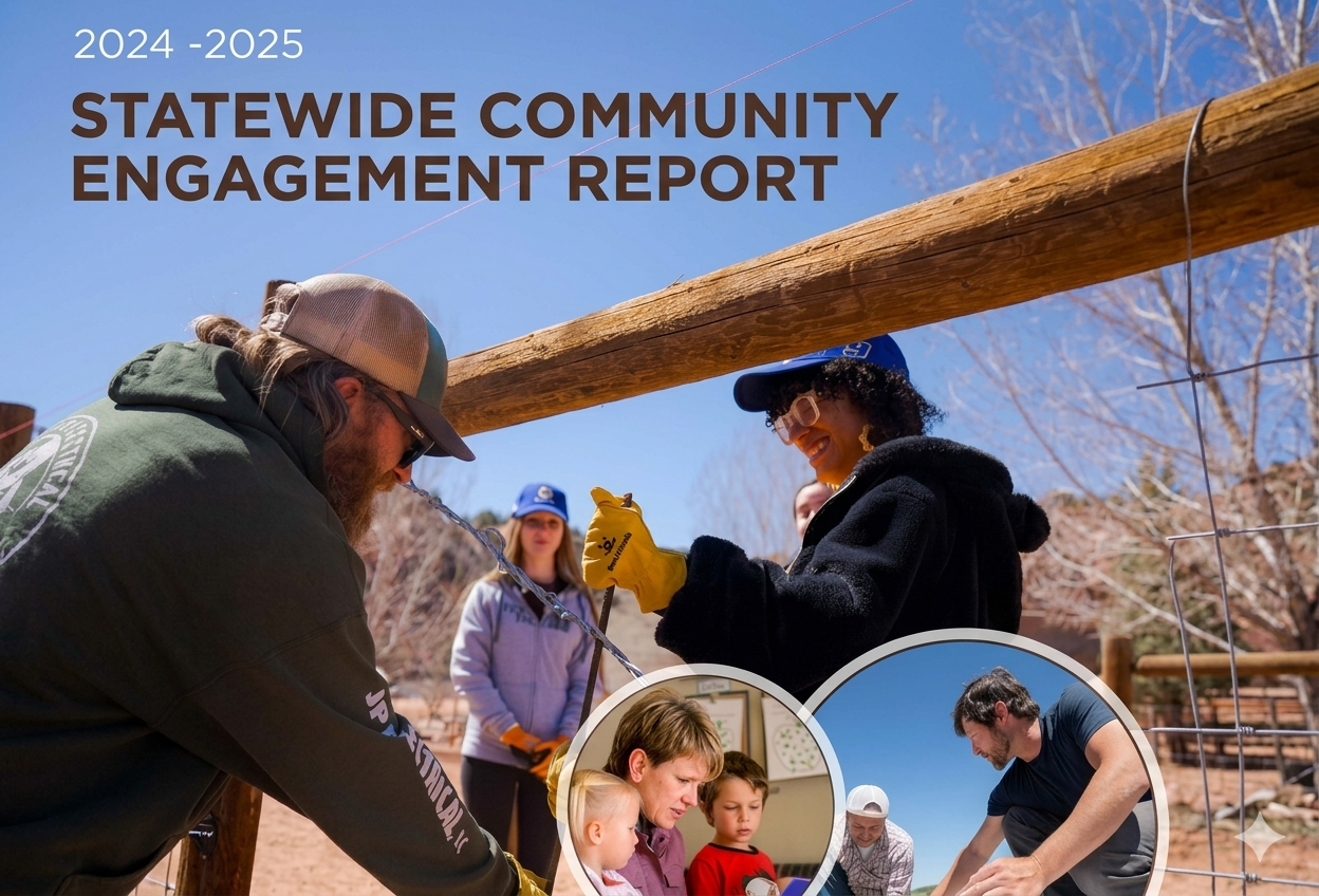 Front cover of 2024-25 Community Engagement Report