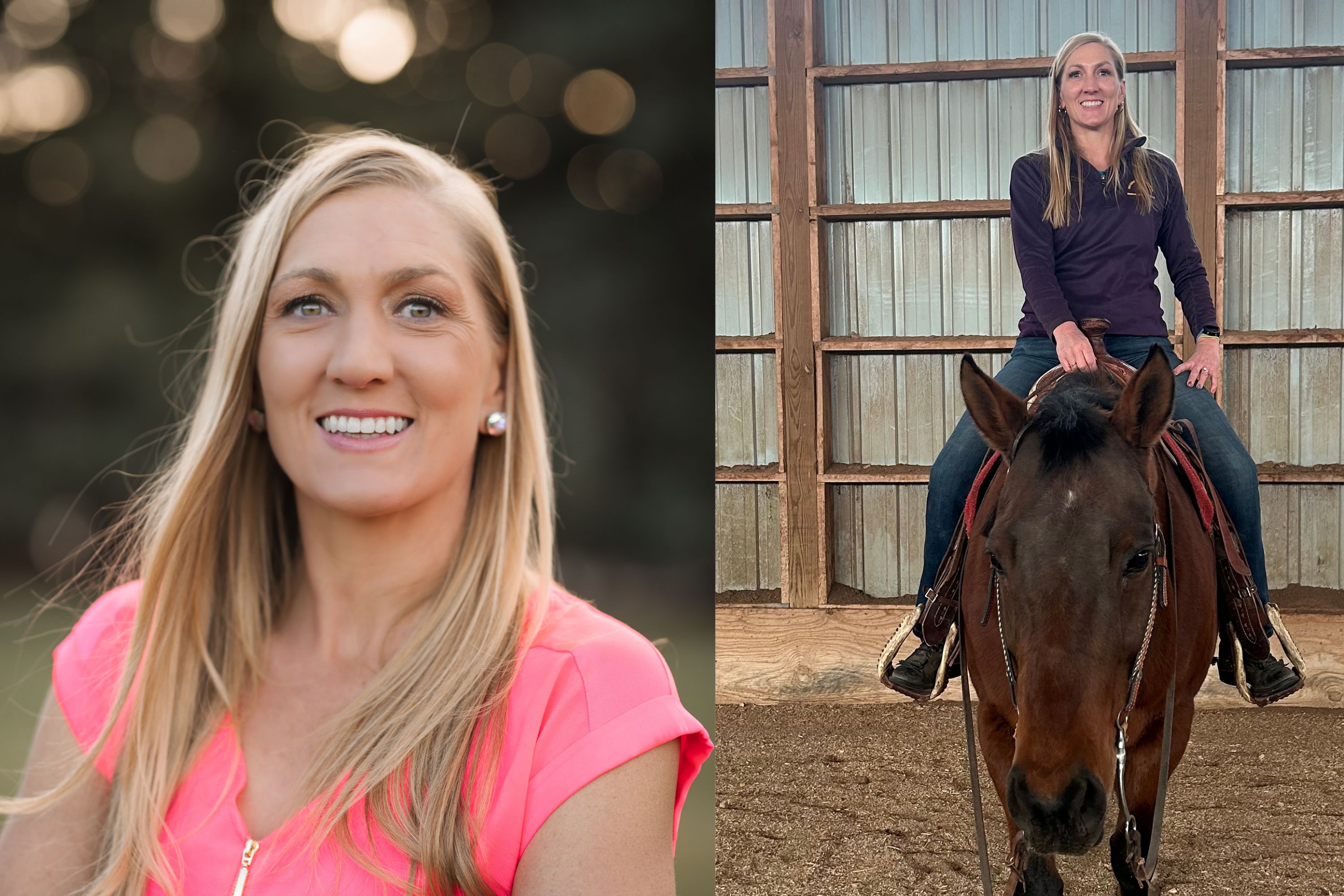 Two photos of Jenny Ingwerson-Niemann