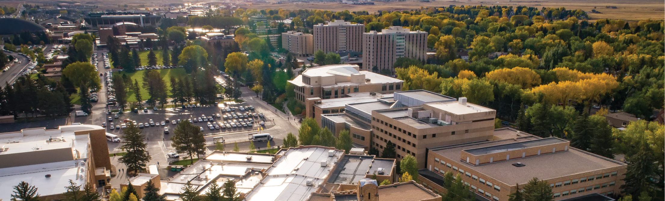 Aerial image of campus