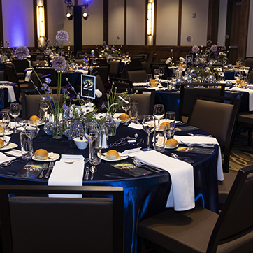 Tables in the Gateway Center