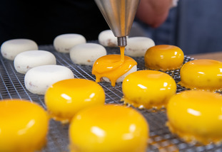 Chef making catering food