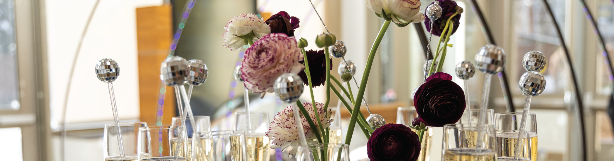 table in the Gateway Center set for an event
