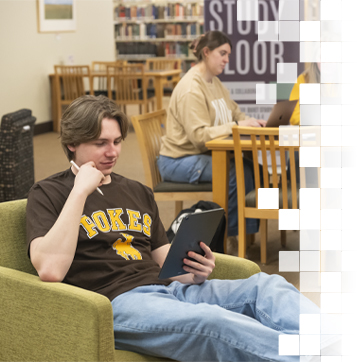 UW Student studying