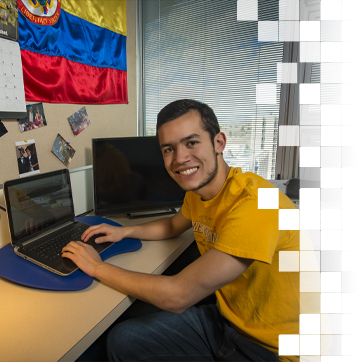 UW Student studying