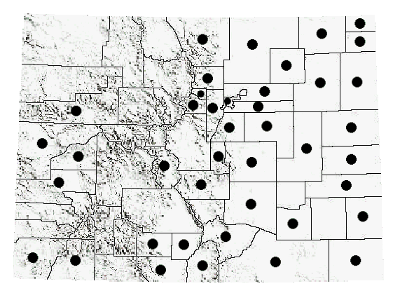 Colorado Distribution of A. deorum 