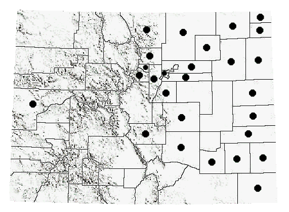 Colorado Distribution of A. femoratum 