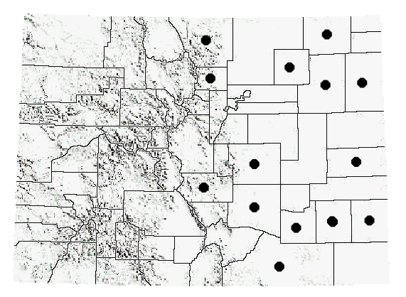 Colorado Distribution of B. nubilum 