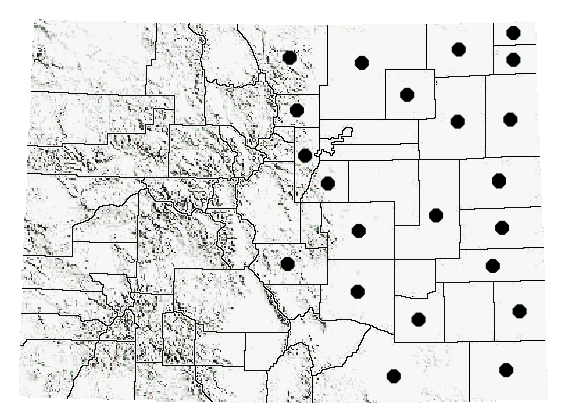 Colorado Distribution of B. magna