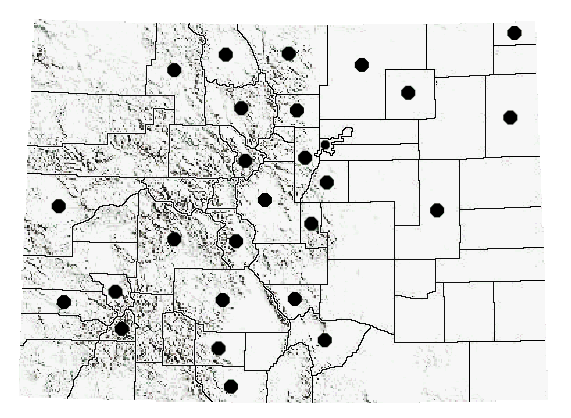 Colorado Distribution of C. curtipennis 