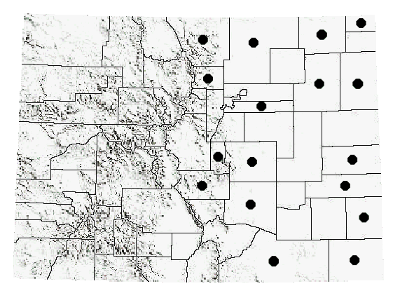 Colorado Distribution of D. bicolor 