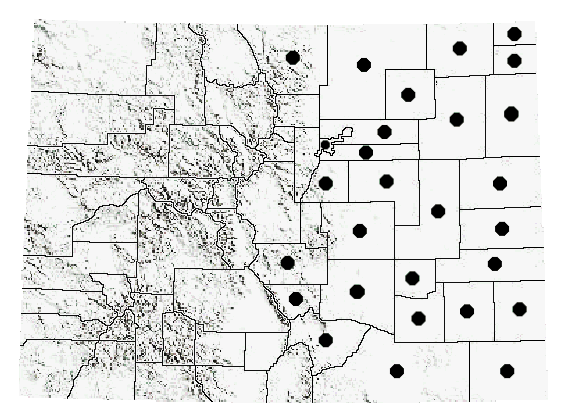 Colorado Distribution of D. longipennis 