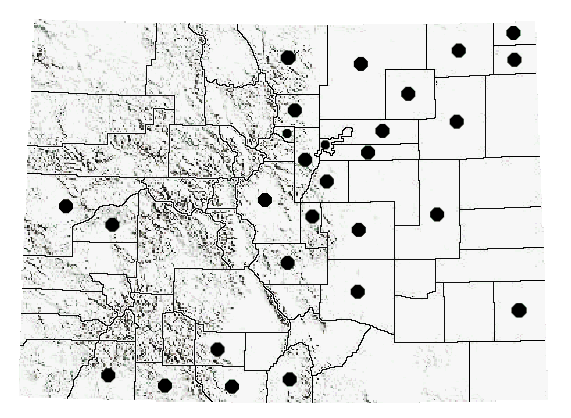 Colorado Distribution of E. sordidus