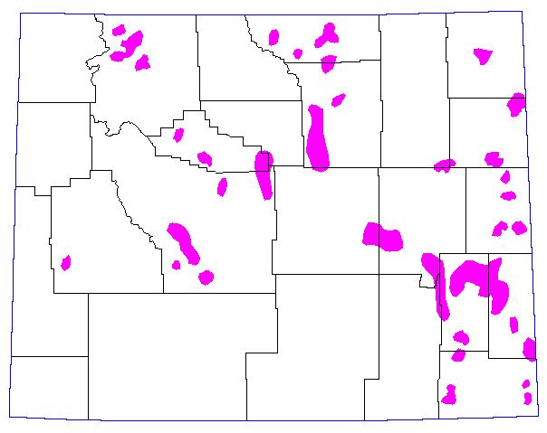 1968, Magenta = >= 8 Grasshoppers per square yard. 