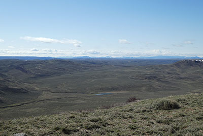 Sage brush landscape in southern Wyoming