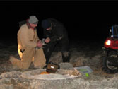 Sage grouse researchers