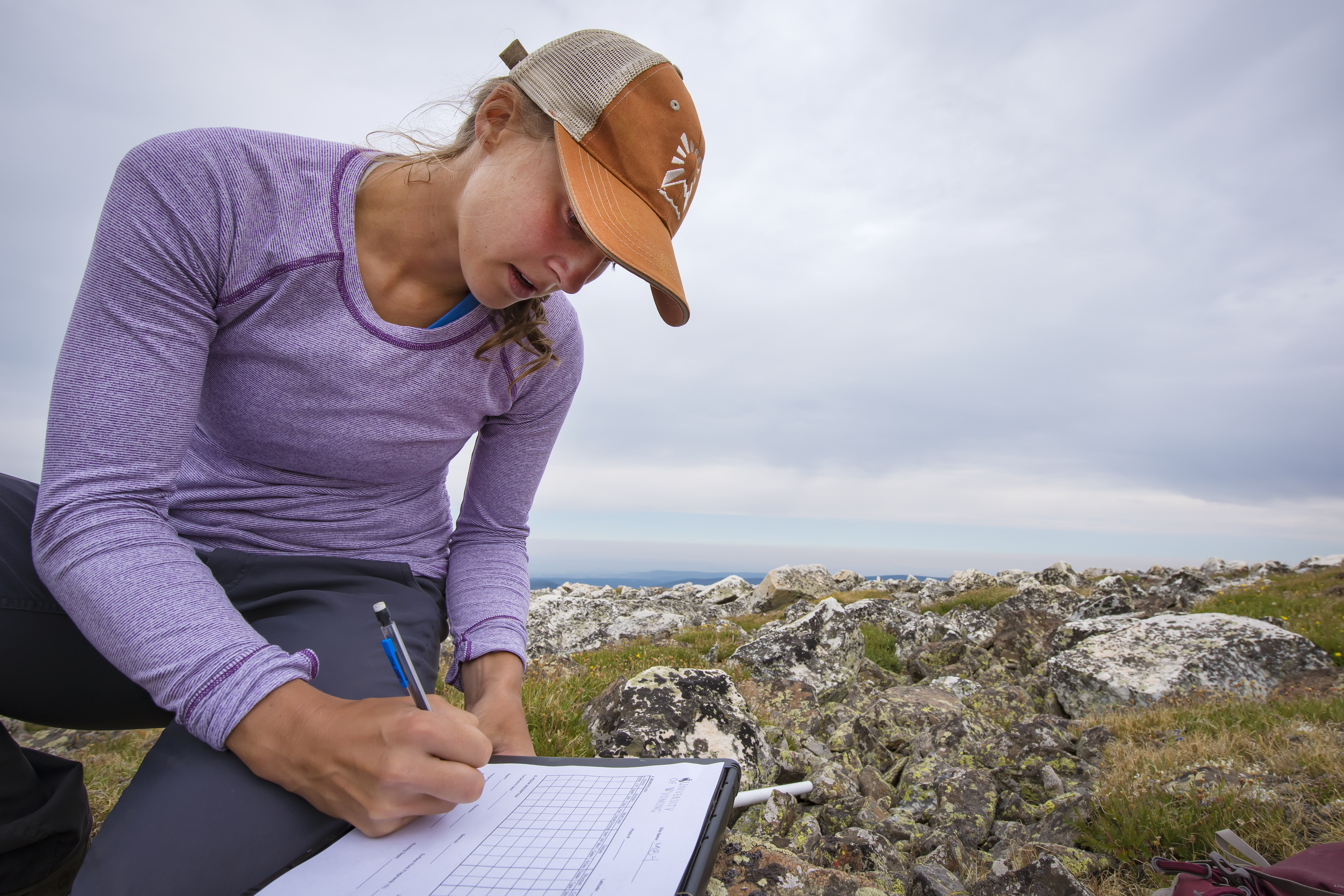 Zoe Ash during permafrost fieldwork